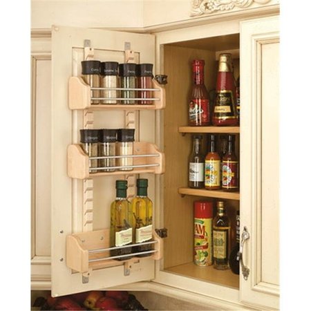 HD HD RS4ASR.15 Rev-A-Shelf Adjustable Door Mount Spice Rack - 10.13 in. RS4ASR.15